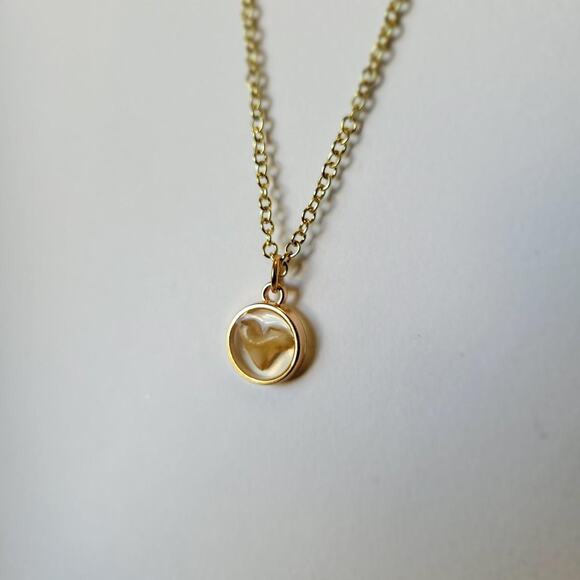 Handmade Coyote Tooth Pendant on 18" Gold Tone Chain - Picture 3 of 3